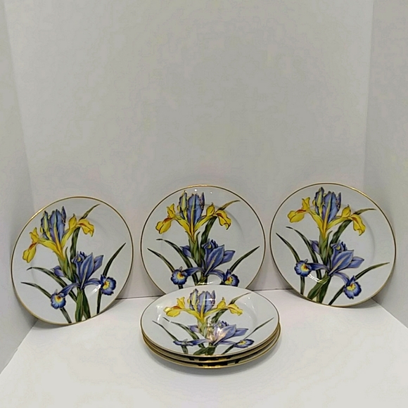 Fitz and Floyd Other - VERY RARE Fitz and Floyd Iris Deux plates